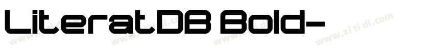 LiteratDB Bold字体转换